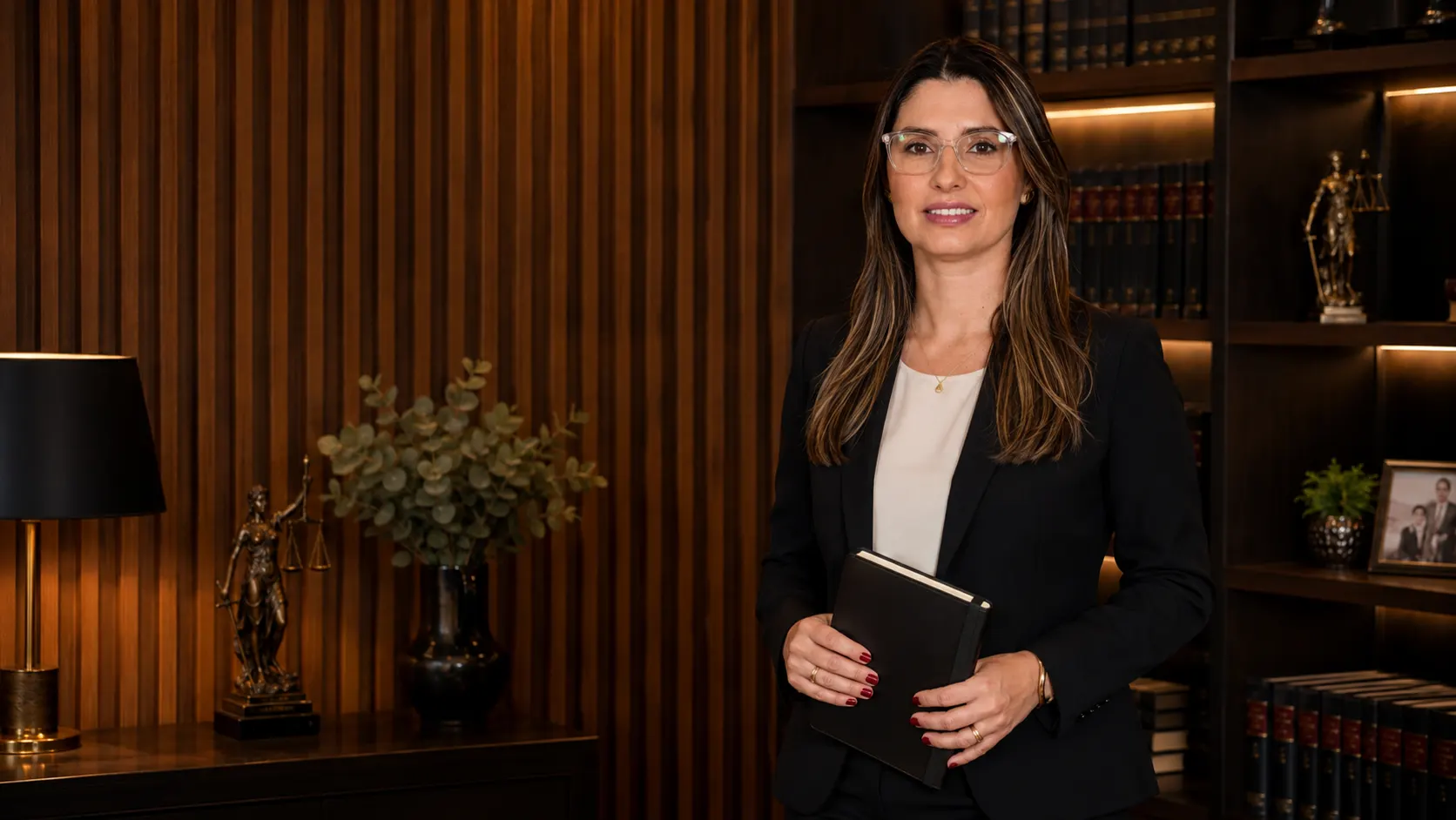 Dra. Nohara Vieira Borges, advogada sócia nominal da Borges Advocacia, no escritório em Itumbiara-GO